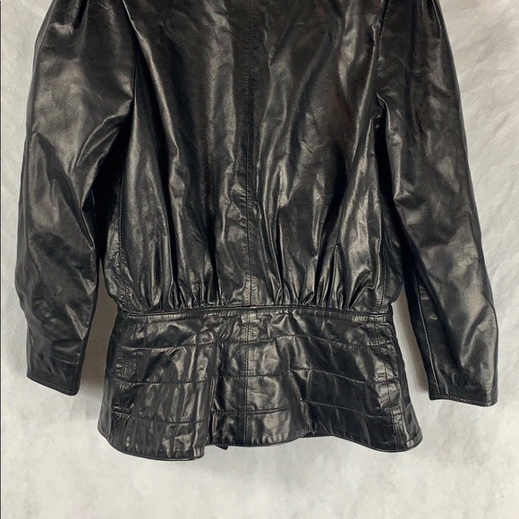 Alicia Herrera North Beach Leather Taupe Jacket - Picture 7 of 8